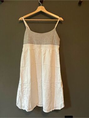 Lululemon Two-Tone Slip Dress - White and Light Gray size 10